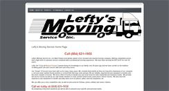 Desktop Screenshot of leftysmoving.com