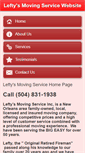 Mobile Screenshot of leftysmoving.com